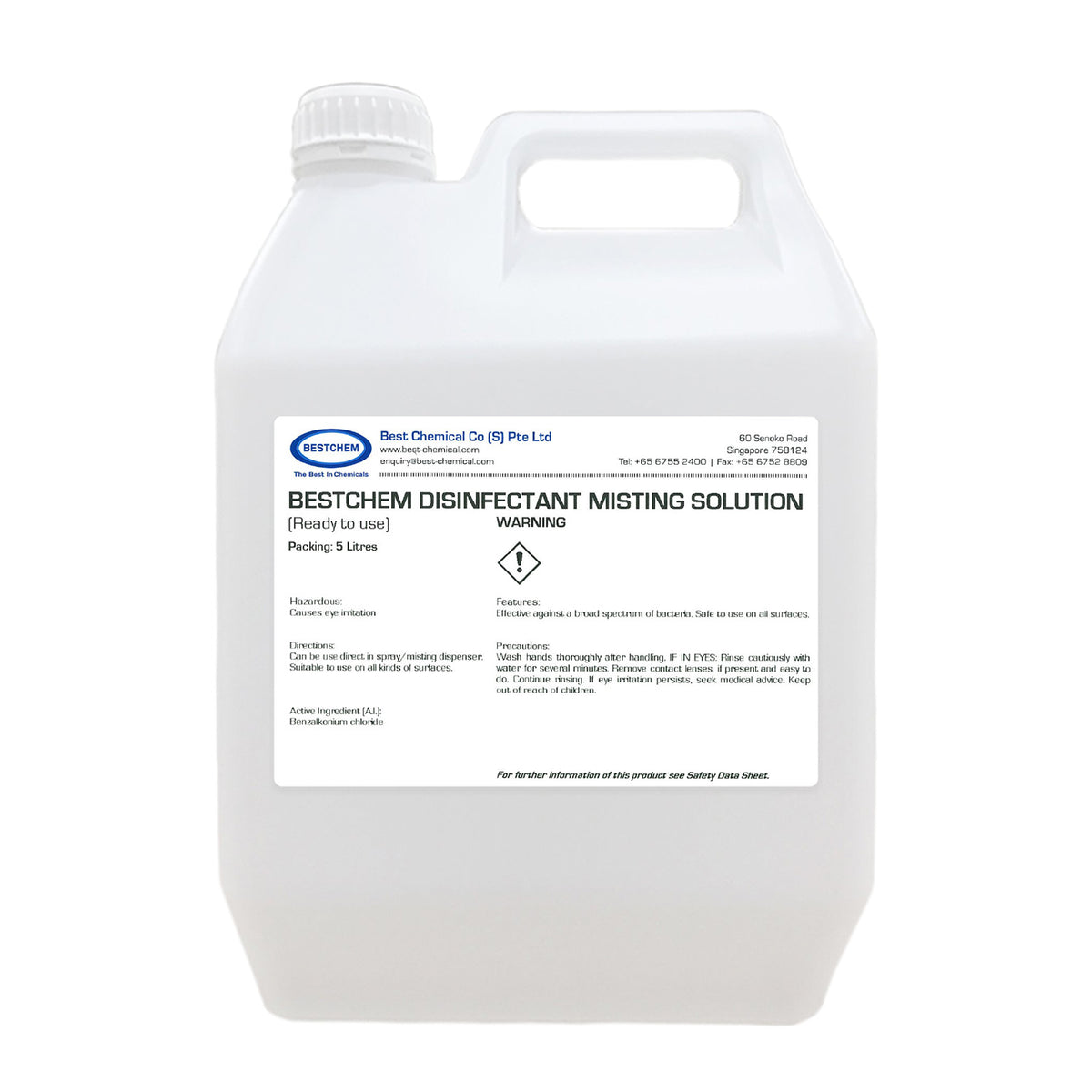 BestChem Disinfectant Misting Solution Best Chemical Co (S) Pte Ltd