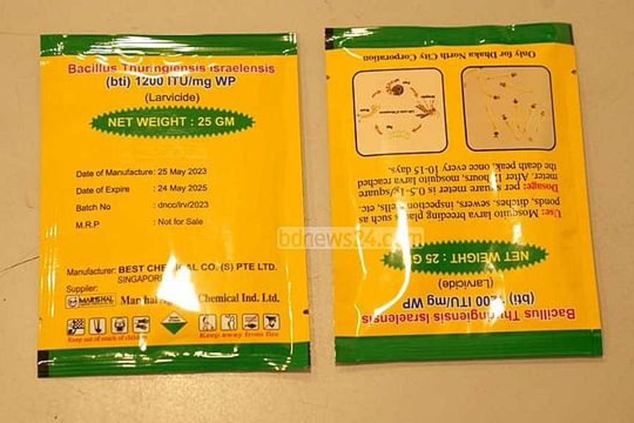 BTI producer company says the insecticide was not imported from Singapore