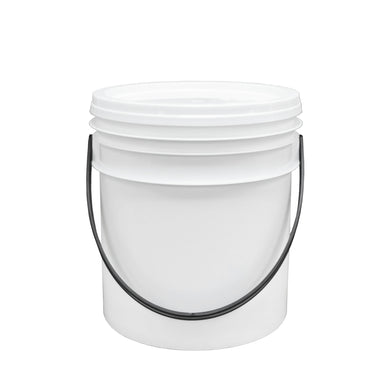 7 Litres White Pail With Lid