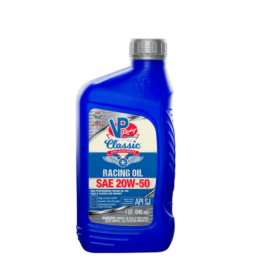 VP Classic™ Non-Synthetic Racing Oil SAE 20W-50