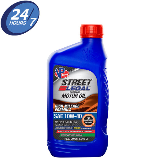 VP Street Legal™ High Mileage Formula Motor Oil SAE 10W-40