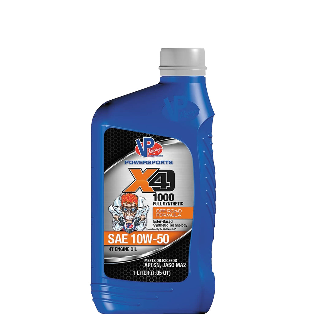 VP® X4 1000 Four Stroke Engine Oil – Full Synthetic Off-Road Formula 10W-50